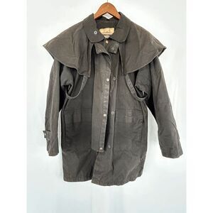 Sydney Oilskin Co. Brown Oilskin Jacket Size Large, Riding/Equestrian Waterproof